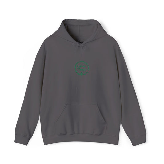 Hooded Sweatshirt - Black and Grey - Signature Ogham Thread Hoodie