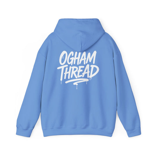 Ogham Thread Casual Hoodie — Streetwear Graphic