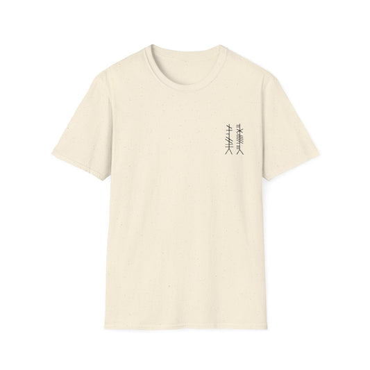 Rainbow Inspired Graffiti Print Ogham Thread Tee