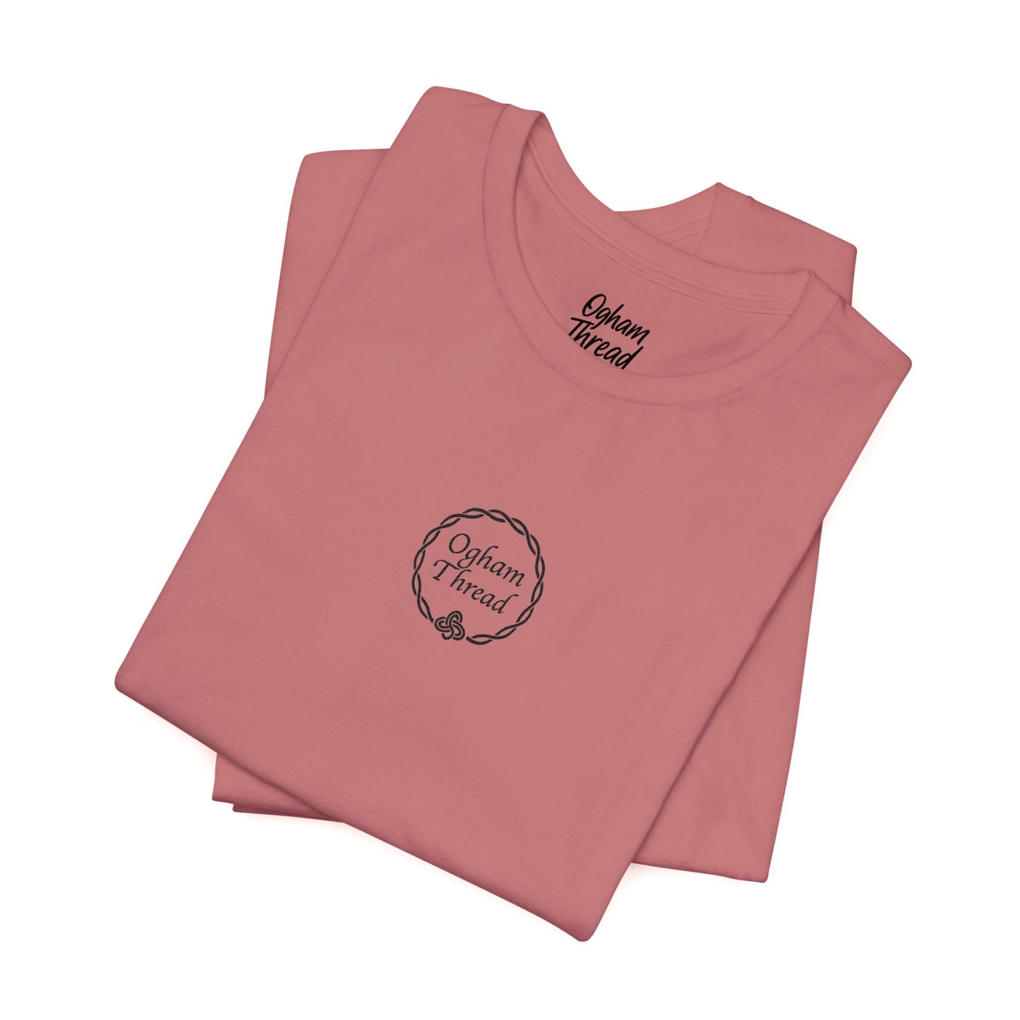 Ogham Thread Embroidered Patch Signature Tee