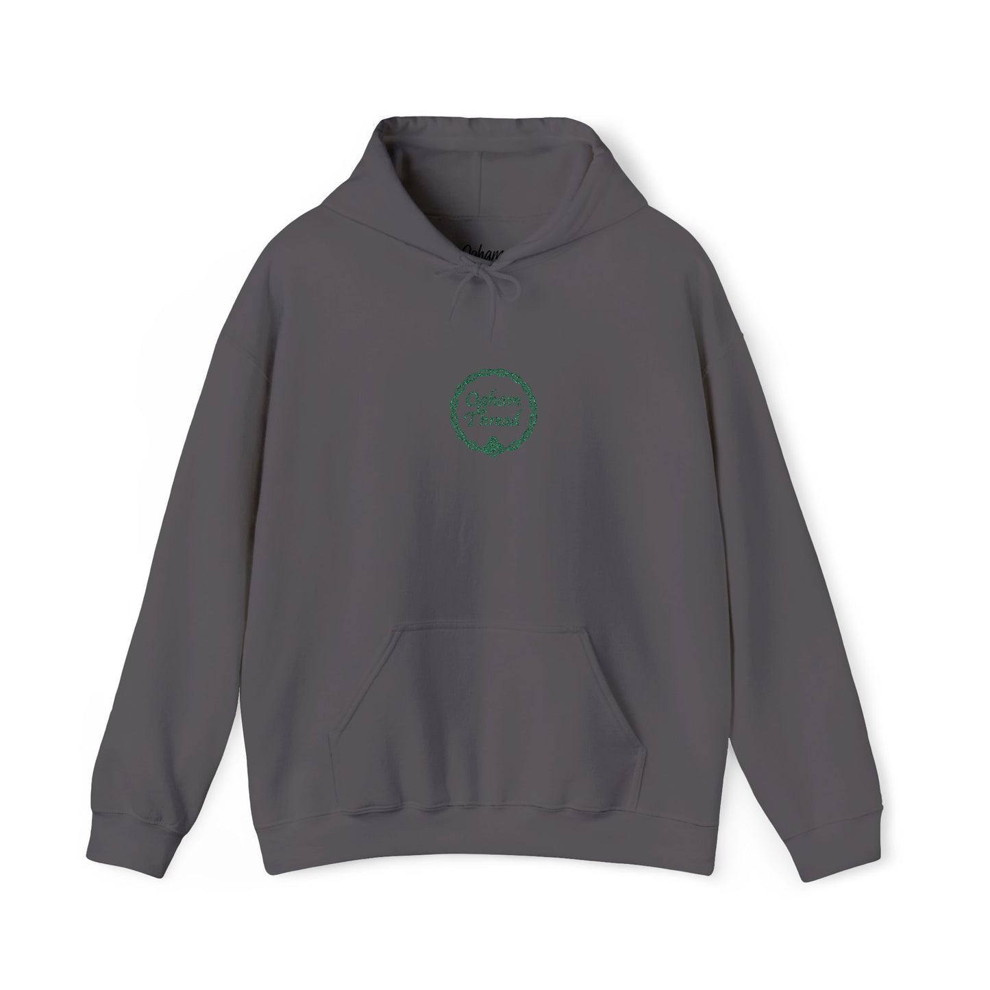 Hooded Sweatshirt - Black and Grey - Signature Ogham Thread Hoodie