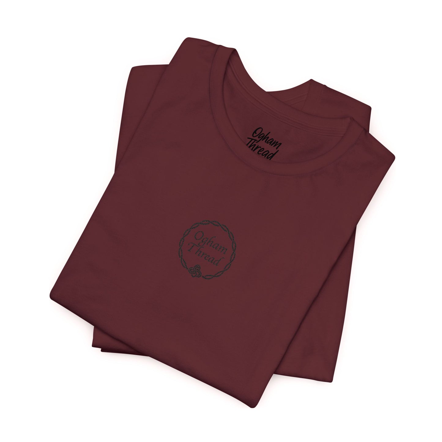 Ogham Thread Embroidered Patch Signature Tee