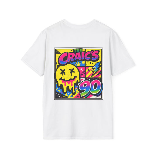90s Retro Graphic T-Shirt — The Craic's 90 Neon Pop Art Tee